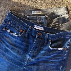 Madewell HIGH RISE DENIM- 2 pairs 28
